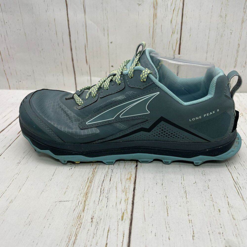Altra Womens Lone Peak 5 Running Shoe Size .95 Gray Sneaker Trainer Athletic Low - Picture 4 of 12